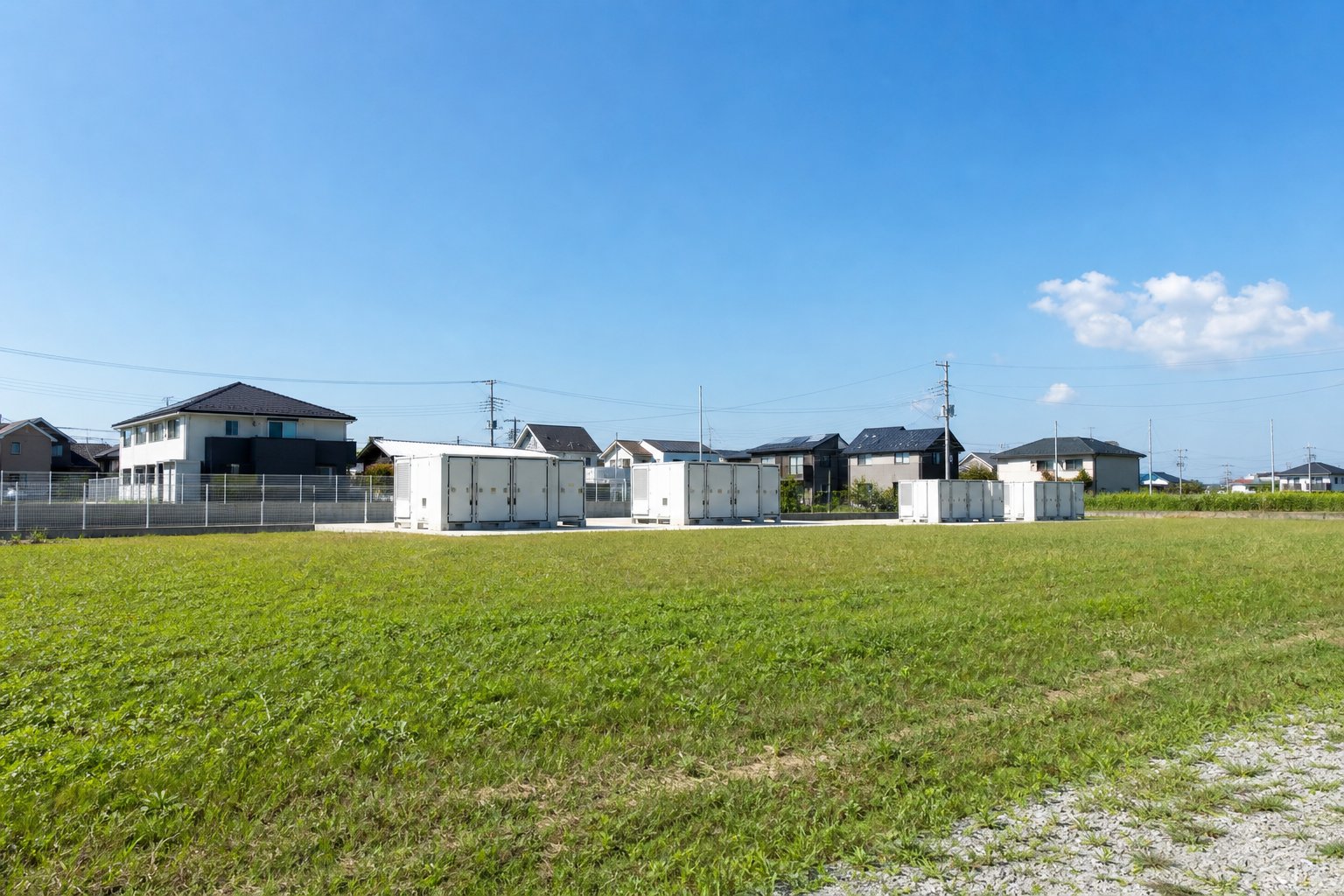 遊休地での低圧系統用蓄電池による土地活用イメージ（イメージ画像・後日差し替え予定）